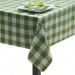 Gingham-Large-lime-green